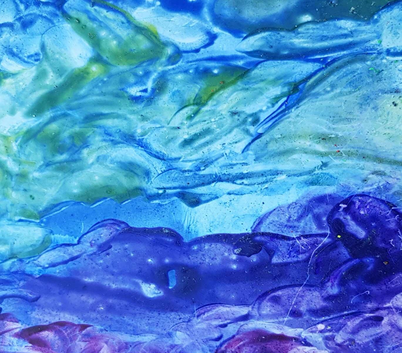 nächtliche Traumlandschaft, 2014, Ölpastell auf Pappe